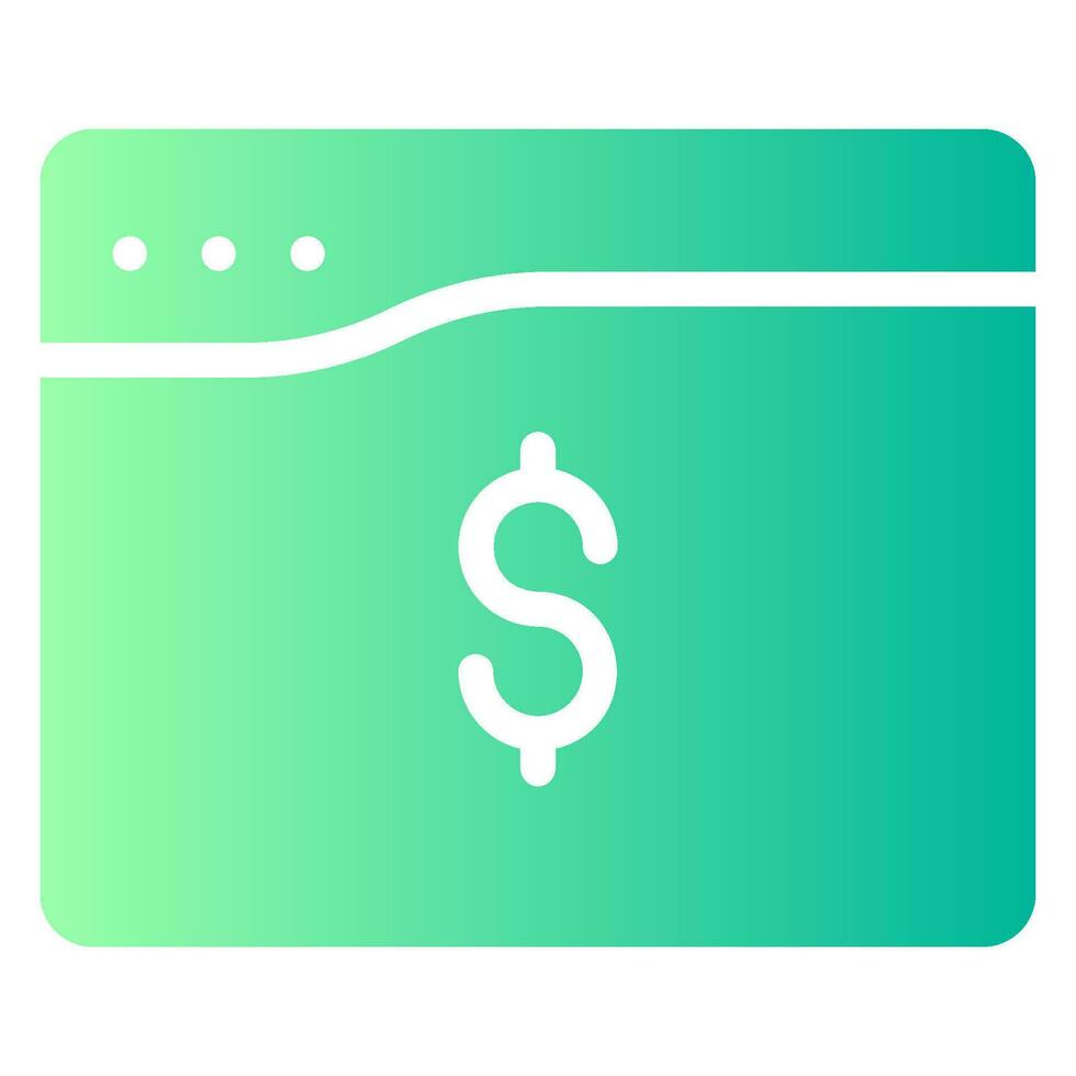 web gradient icon vector
