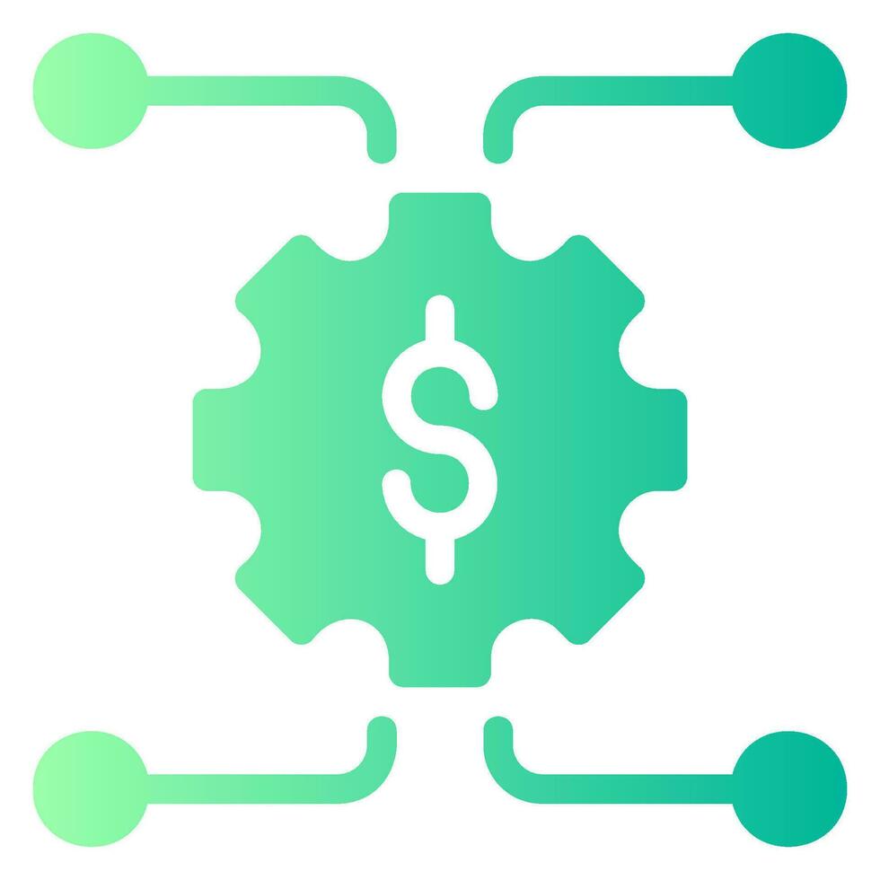 fintech gradient icon vector