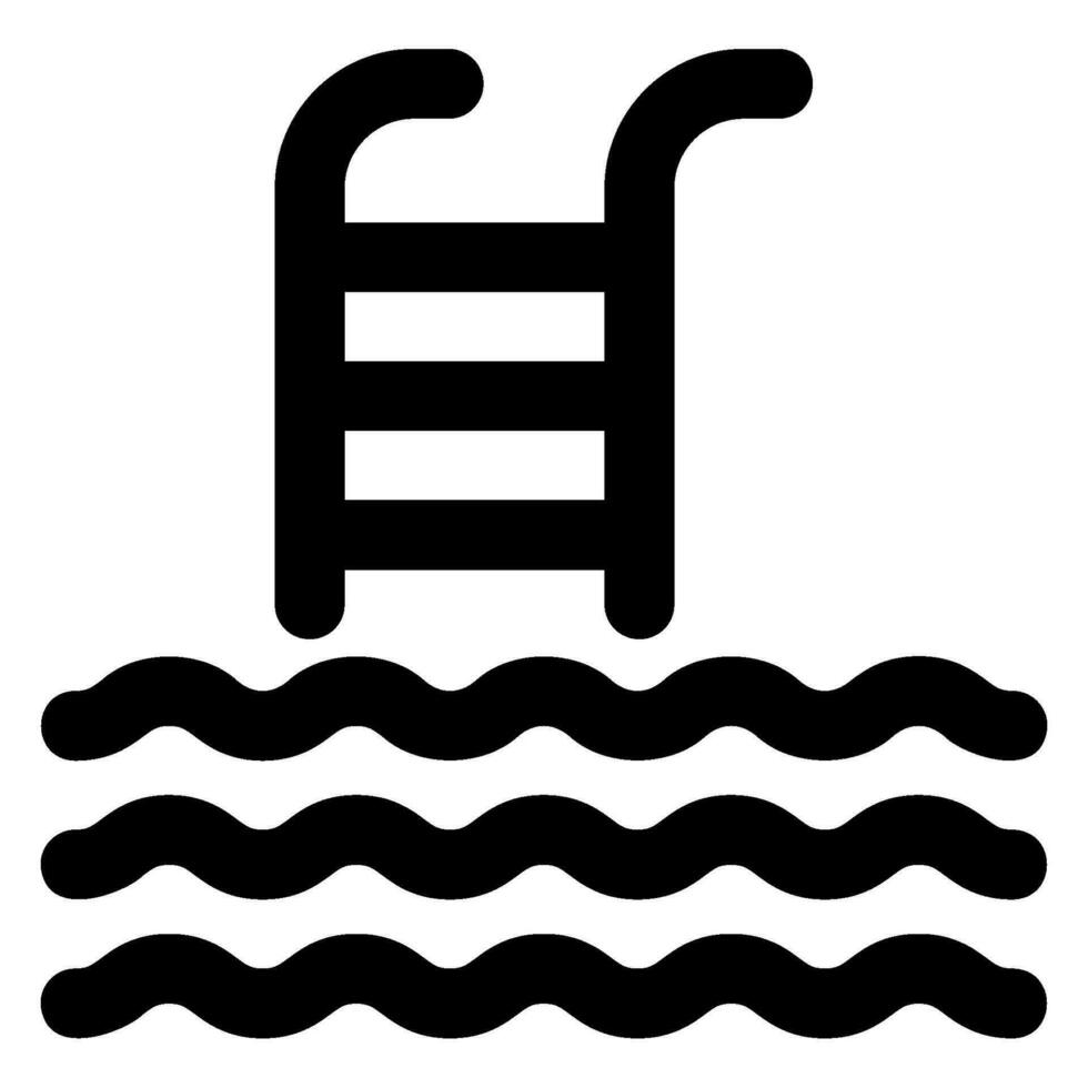 swimming pool glyph icon vector