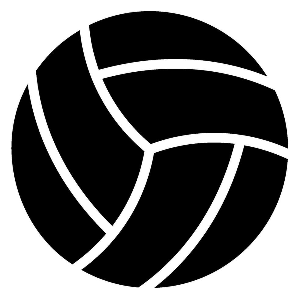 volleyball glyph icon vector
