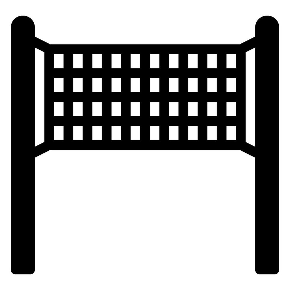 volleyball net glyph icon vector