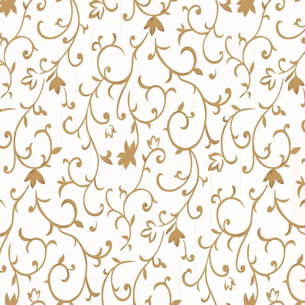 Brown and white textile design vector