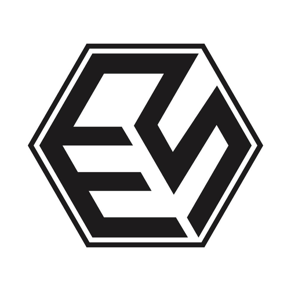 ES letter logo vector