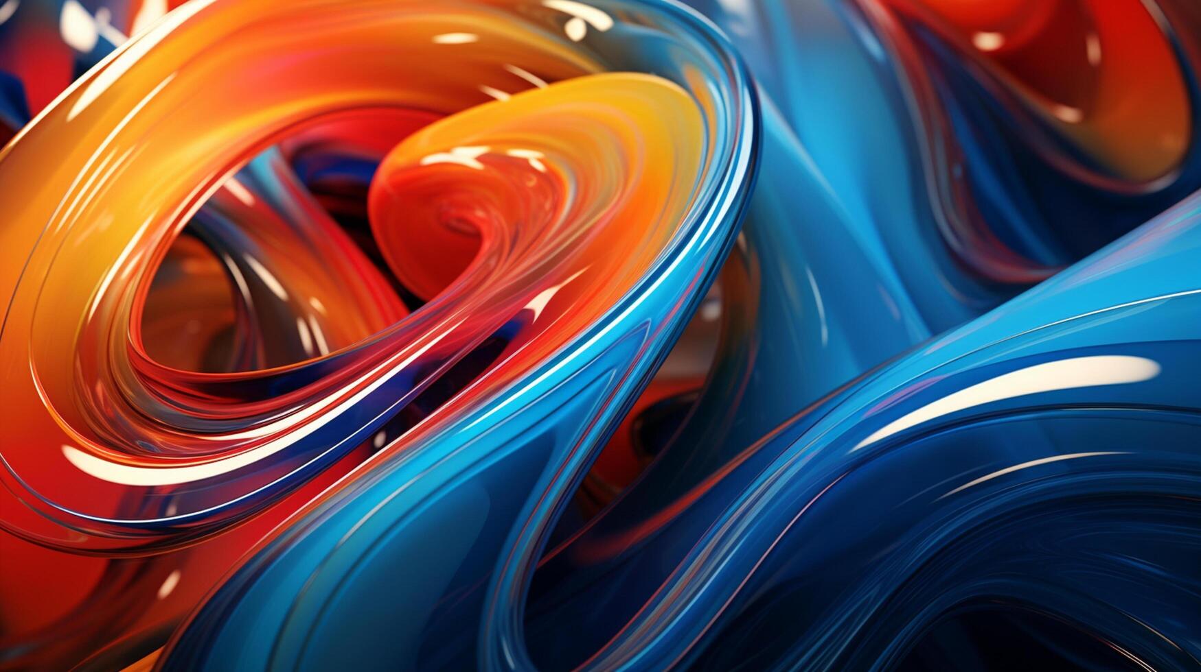 AI Generative Abstract Glassblowing Art texture background photo