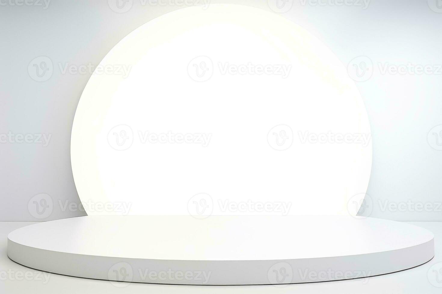AI generated Abstract futuristic architecture background, Minimal technology white backdrop, Generative AI photo