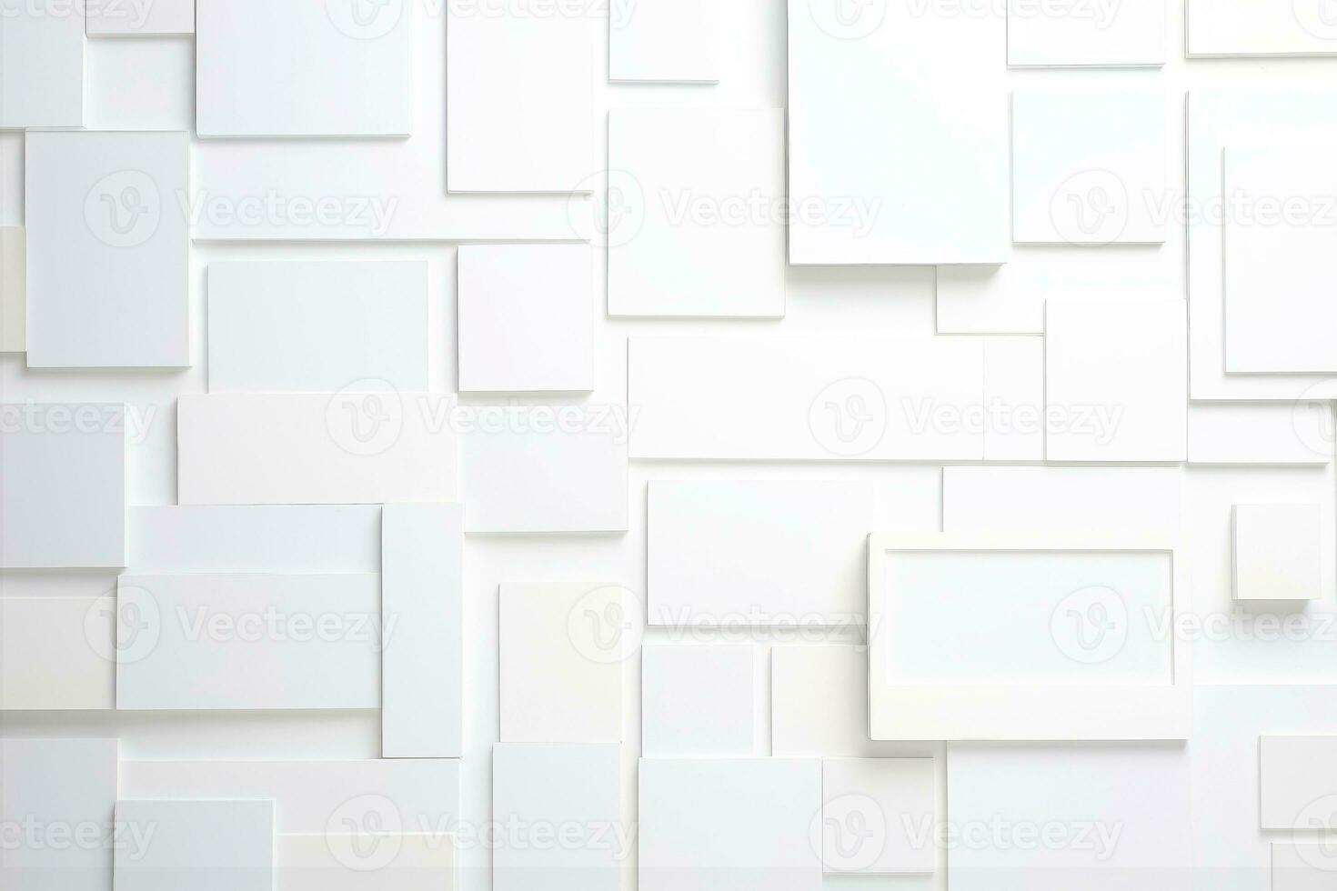 AI generated Abstract futuristic architecture background, Minimal technology white backdrop, Generative AI photo