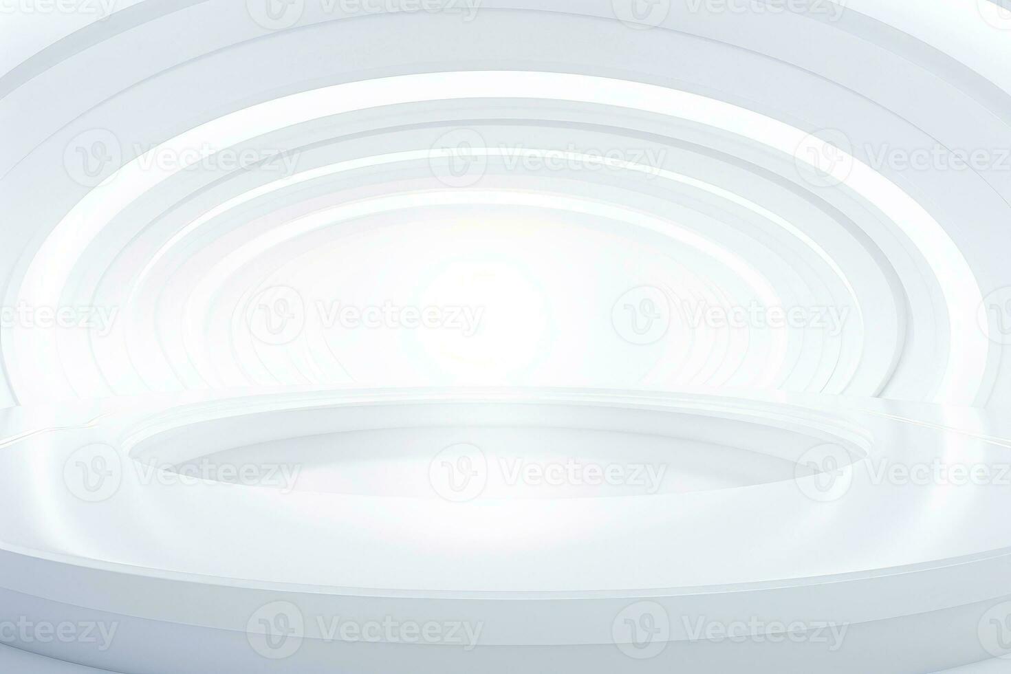 AI generated Abstract futuristic architecture background, Minimal technology white backdrop, Generative AI photo