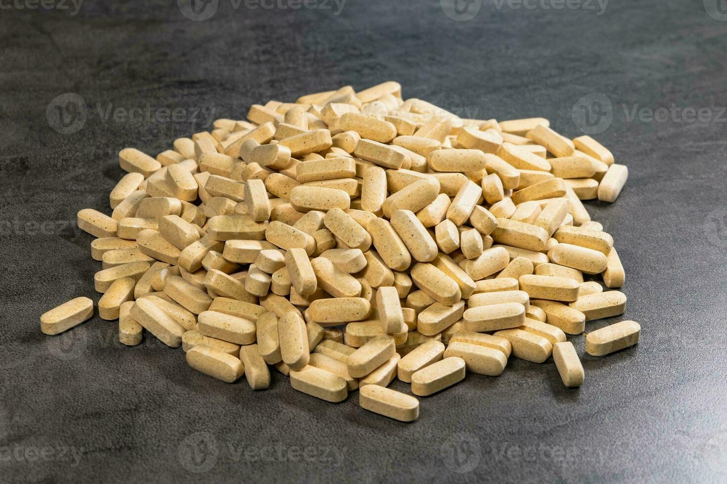 Tablets vitamins with a source of nutrients for vegetarians and lovers of healthy lifestyle photo