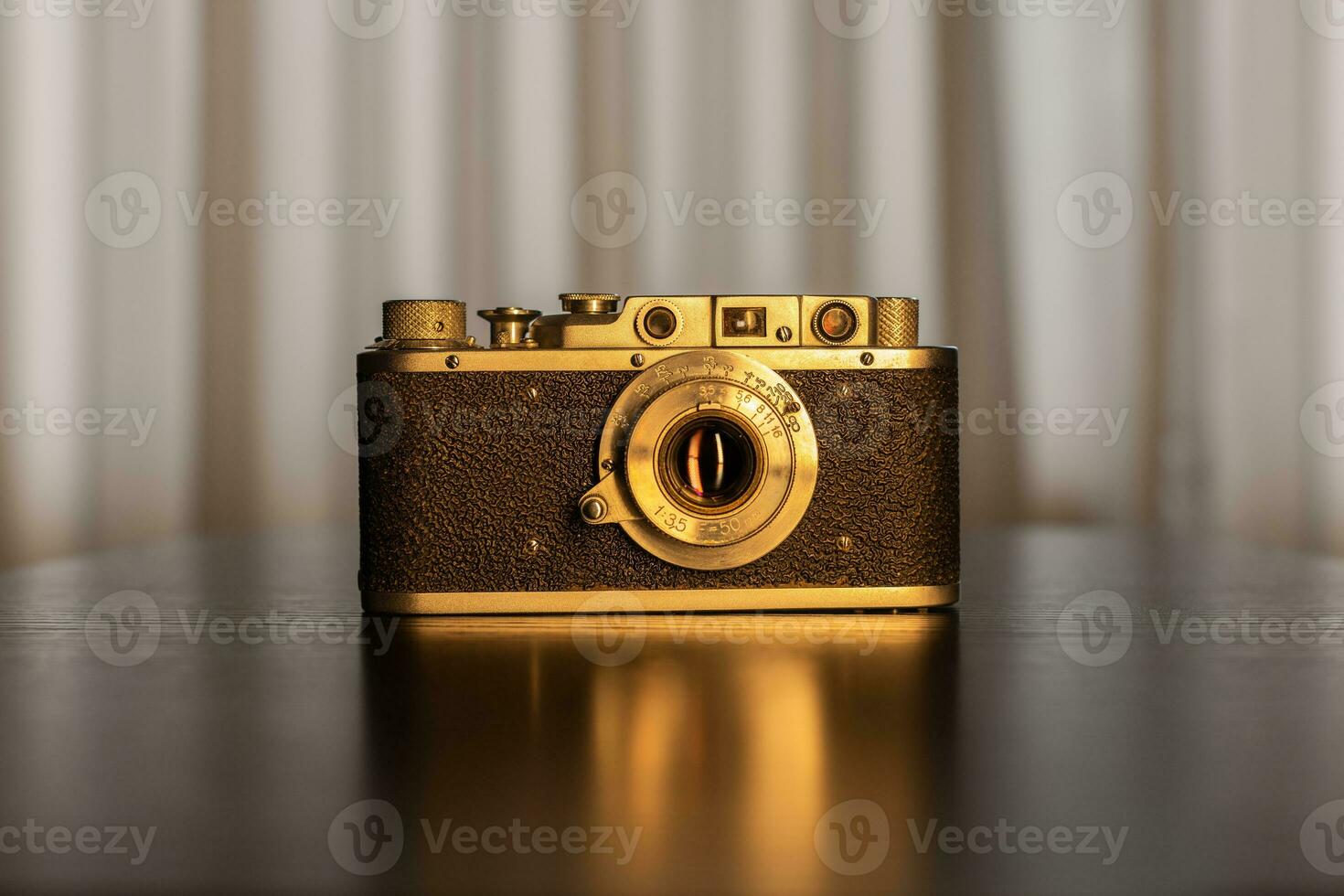 Old rare film rangefinder photo camera