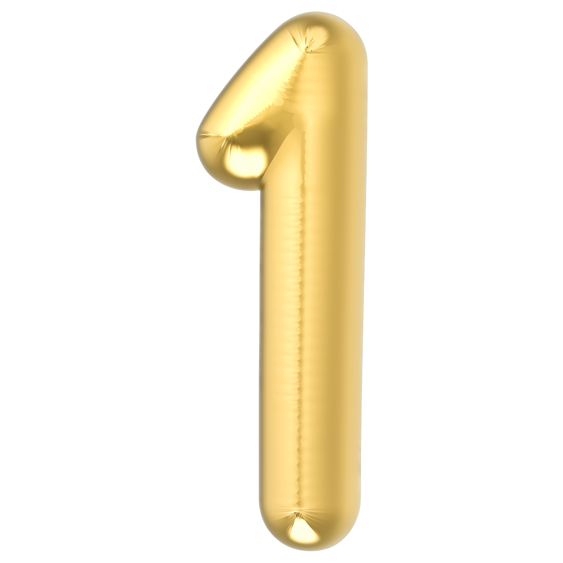 gold number one balloon on transparent background 34624516 PNG