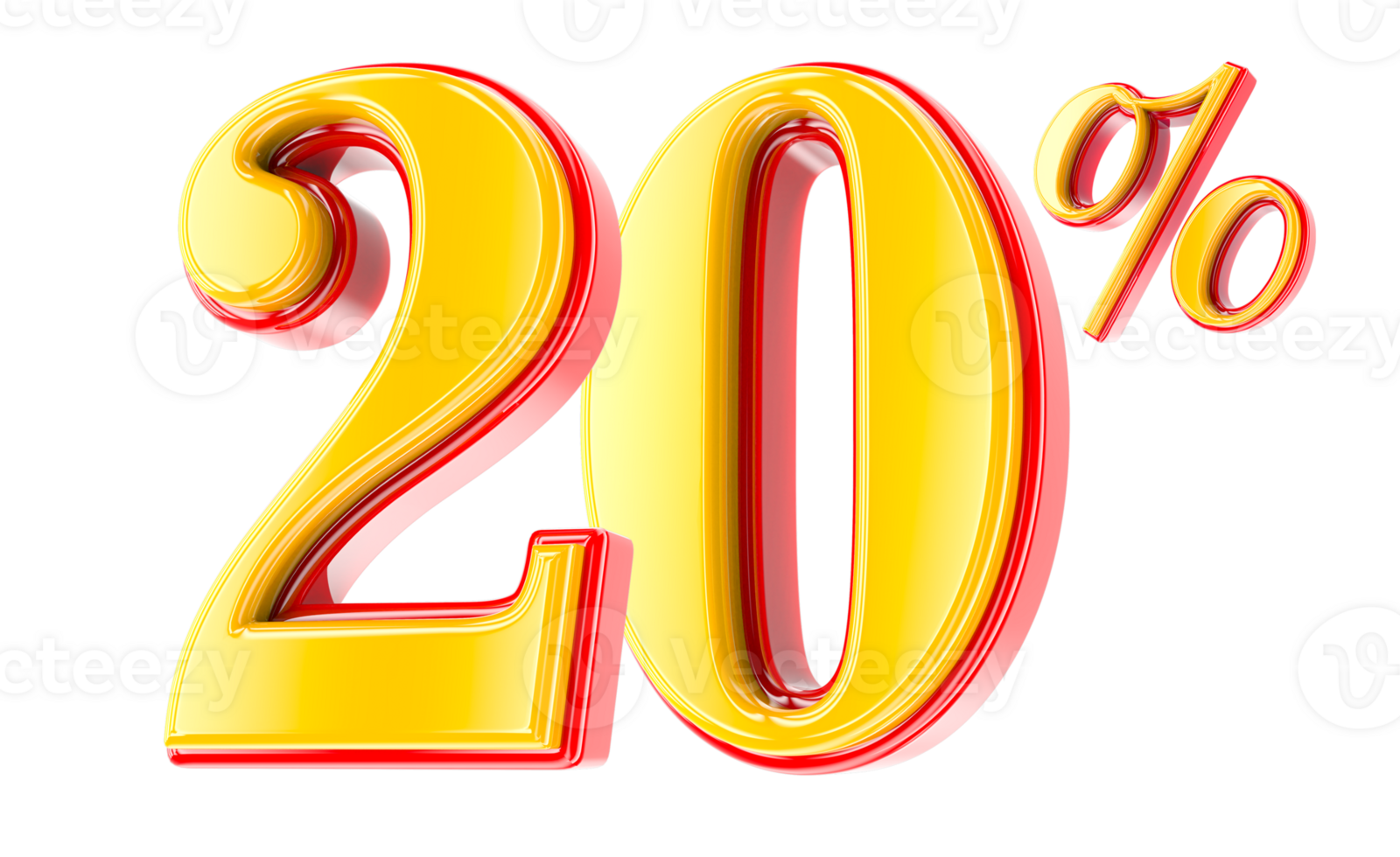 3D percent off png download