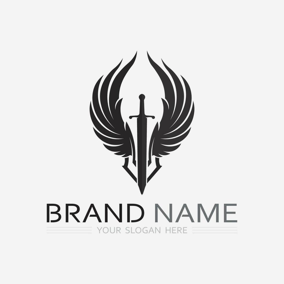 Wings logo vector icon symbol illustration design template