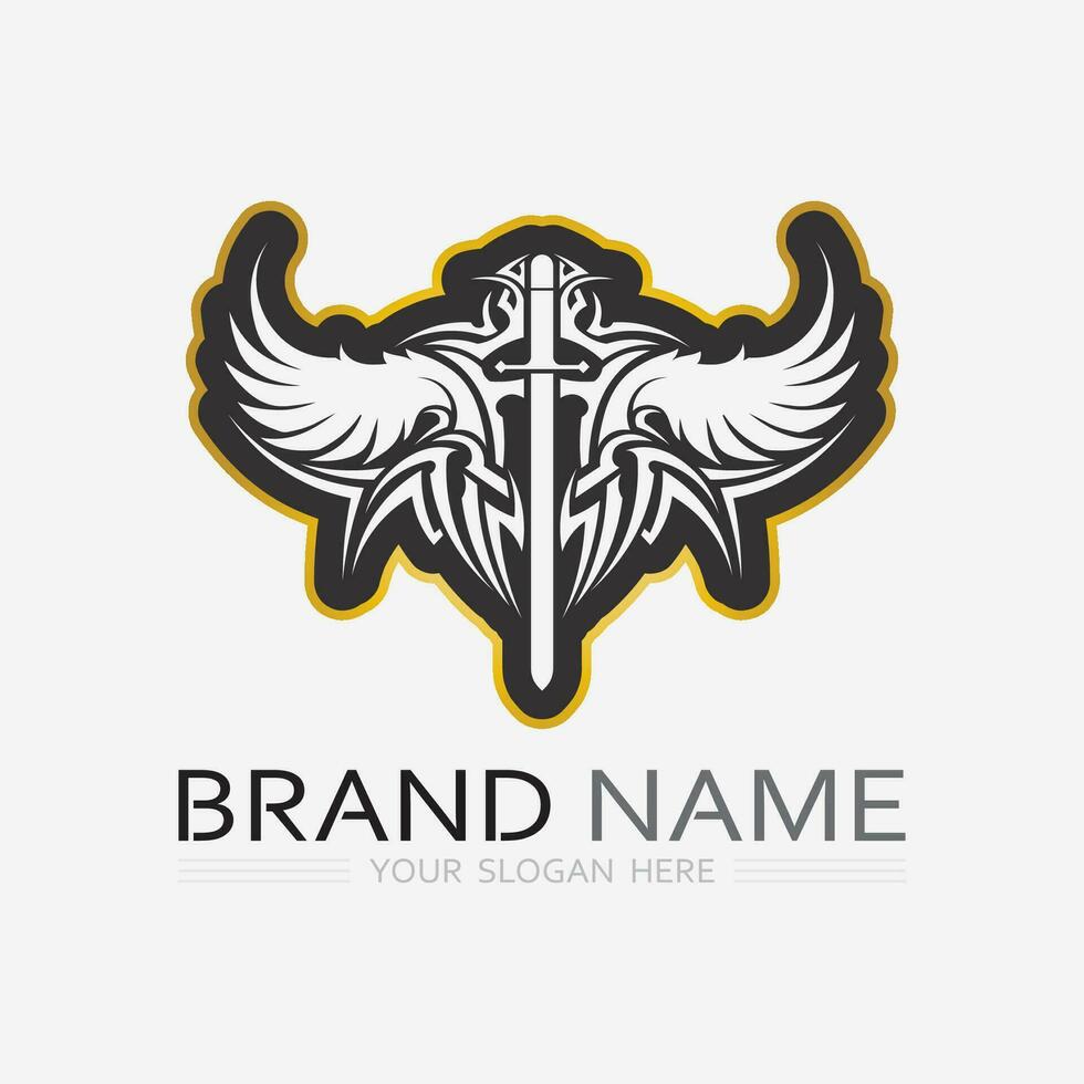 Wings logo vector icon symbol illustration design template