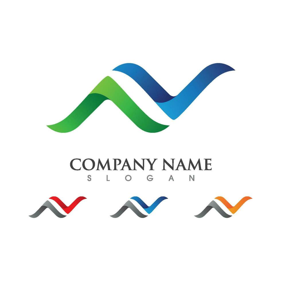 N Letter Logo Template vector