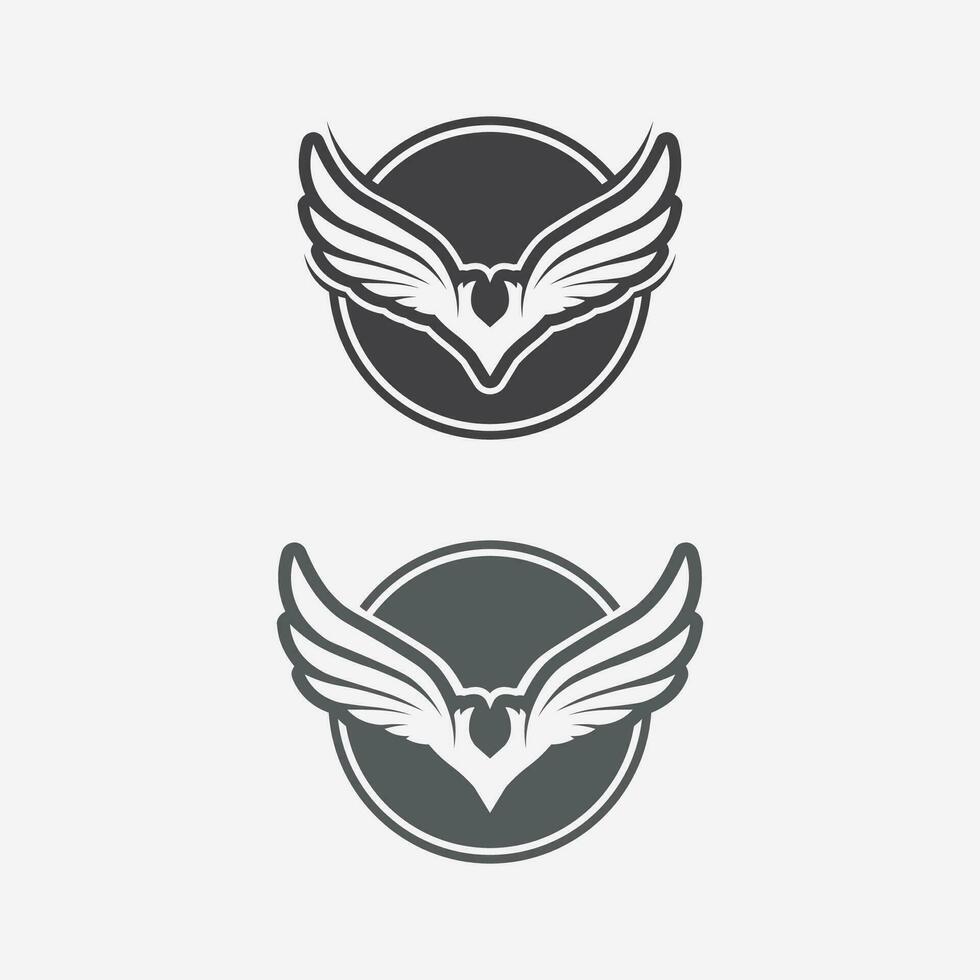 Wings logo vector icon symbol illustration design template