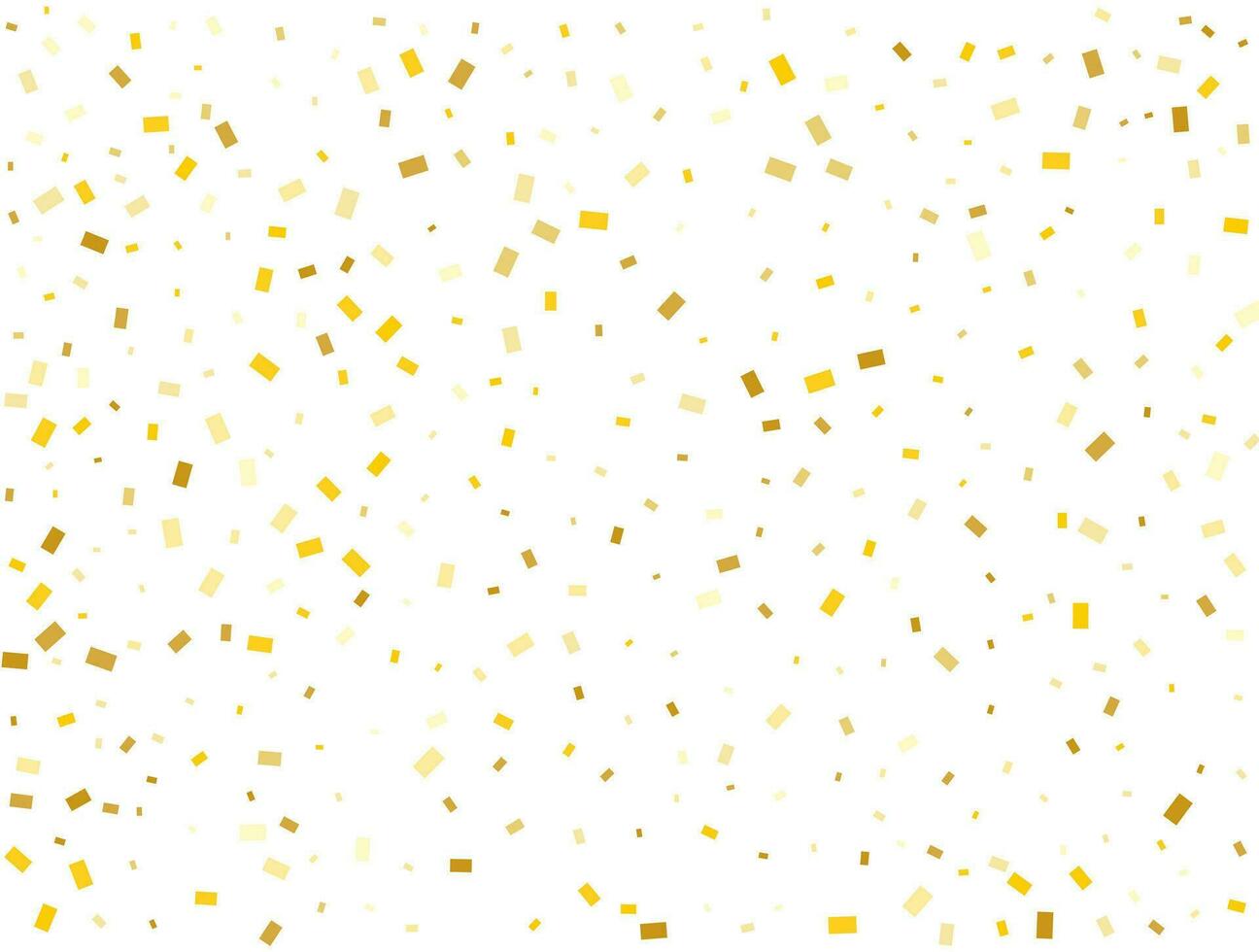 Light Golden glitter Rectangles confetti background. Pastel holiday texture. vector