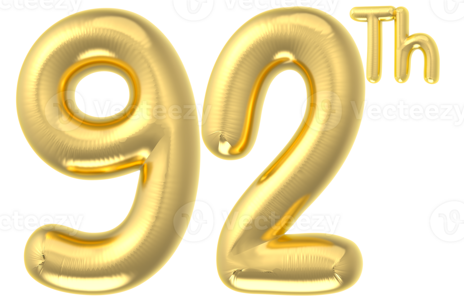 92 Party decoration gold balloon png