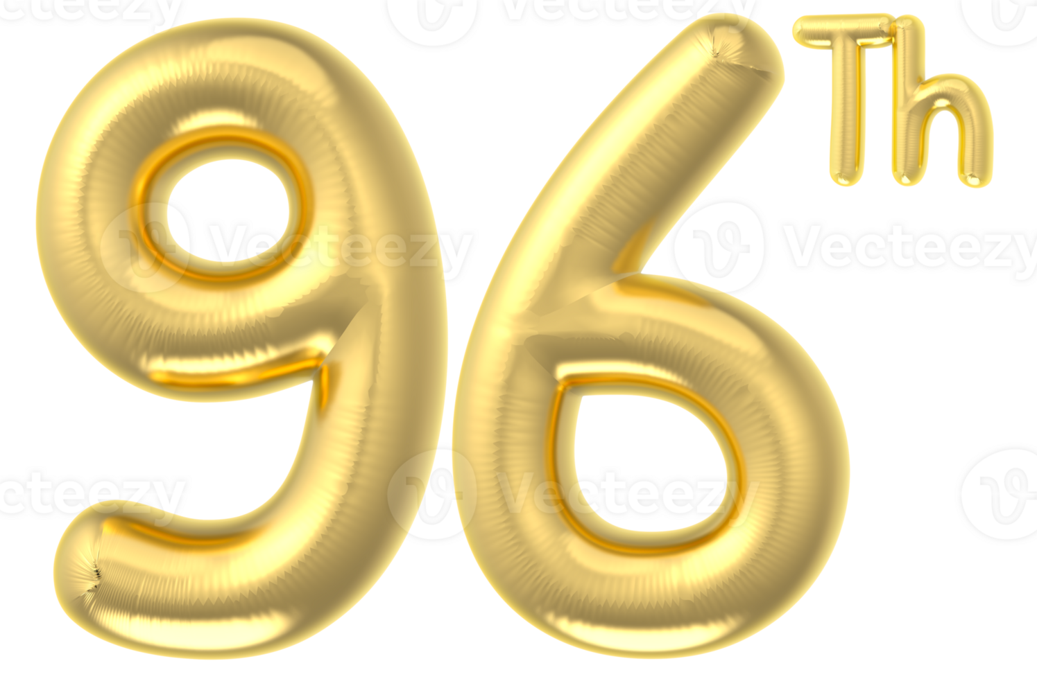 96 Party decoration gold balloon png