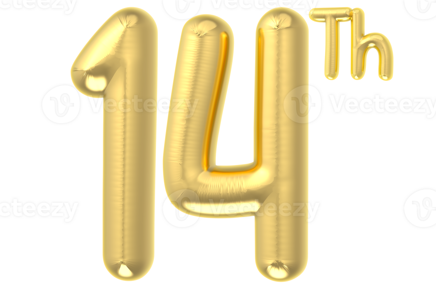 14 Party decoration gold balloon png