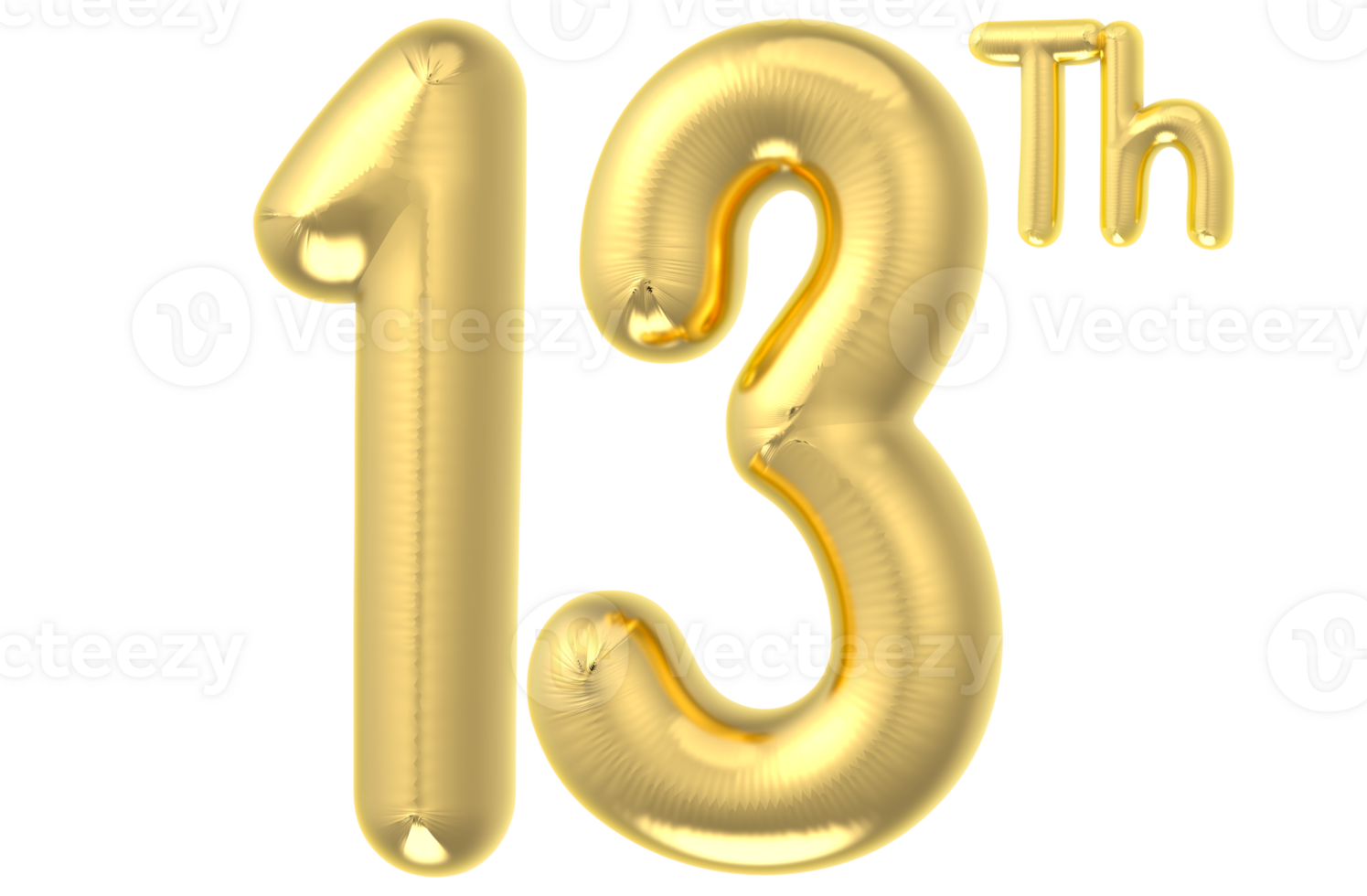 13 Party decoration gold balloon png
