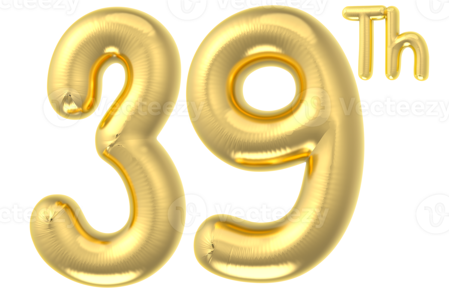 39 Party decoration gold balloon 34625442 PNG