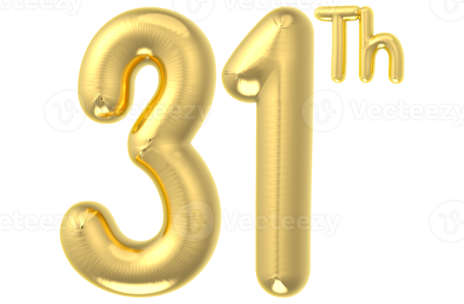 31 Party decoration gold balloon 34625451 PNG