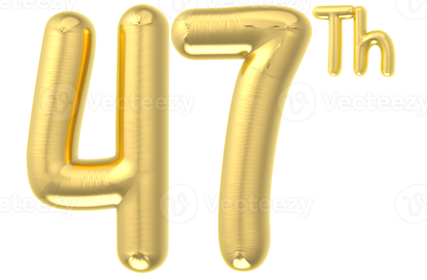 47 Party decoration gold balloon png