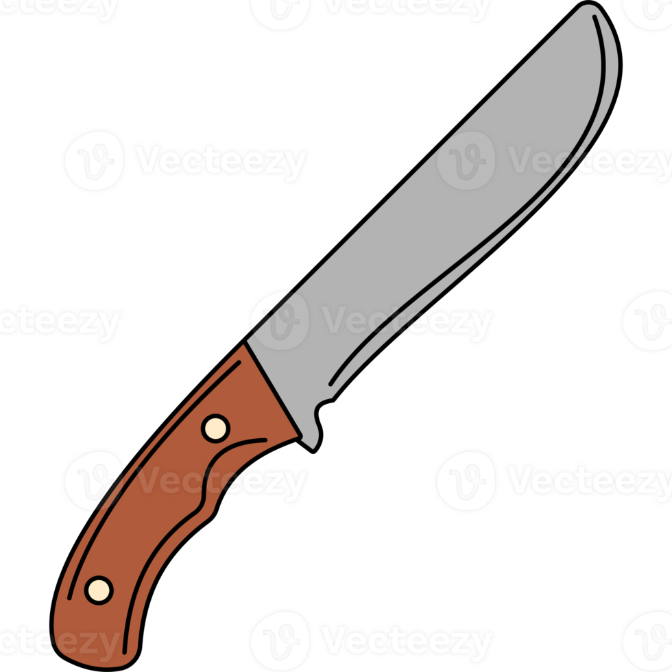 Adventure Knife Illustration PNG Transparent Background