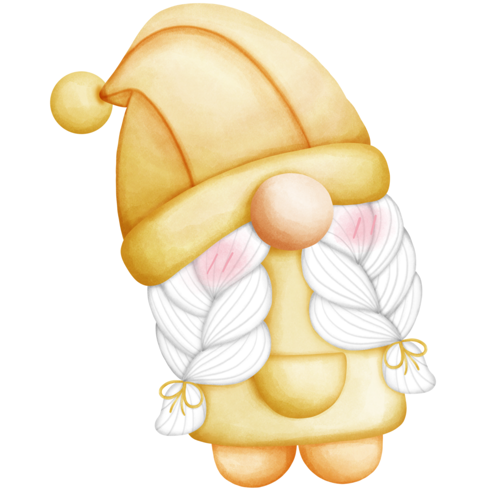 Gnome wears a fruit hat png