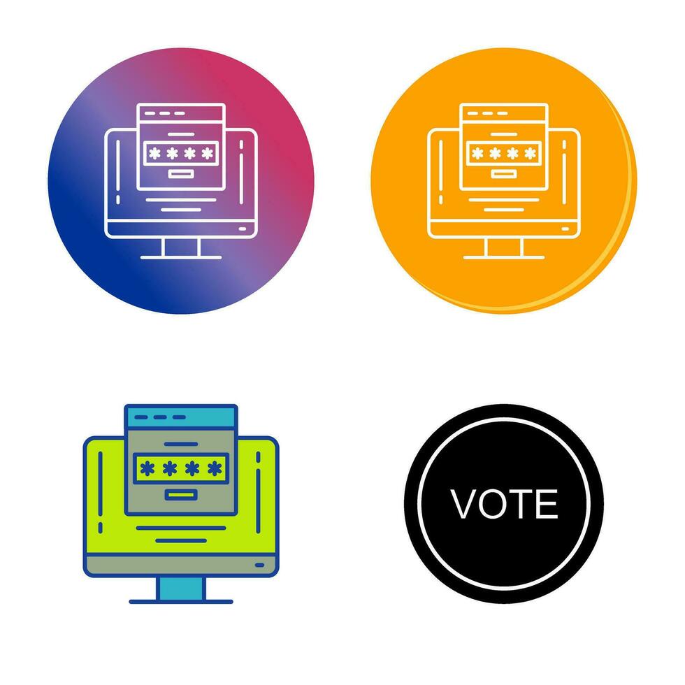 Password Vector Icon