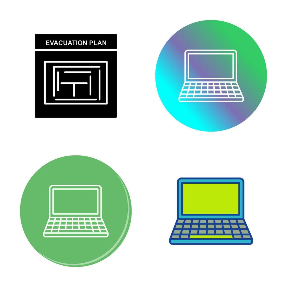 icono de vector de laptop