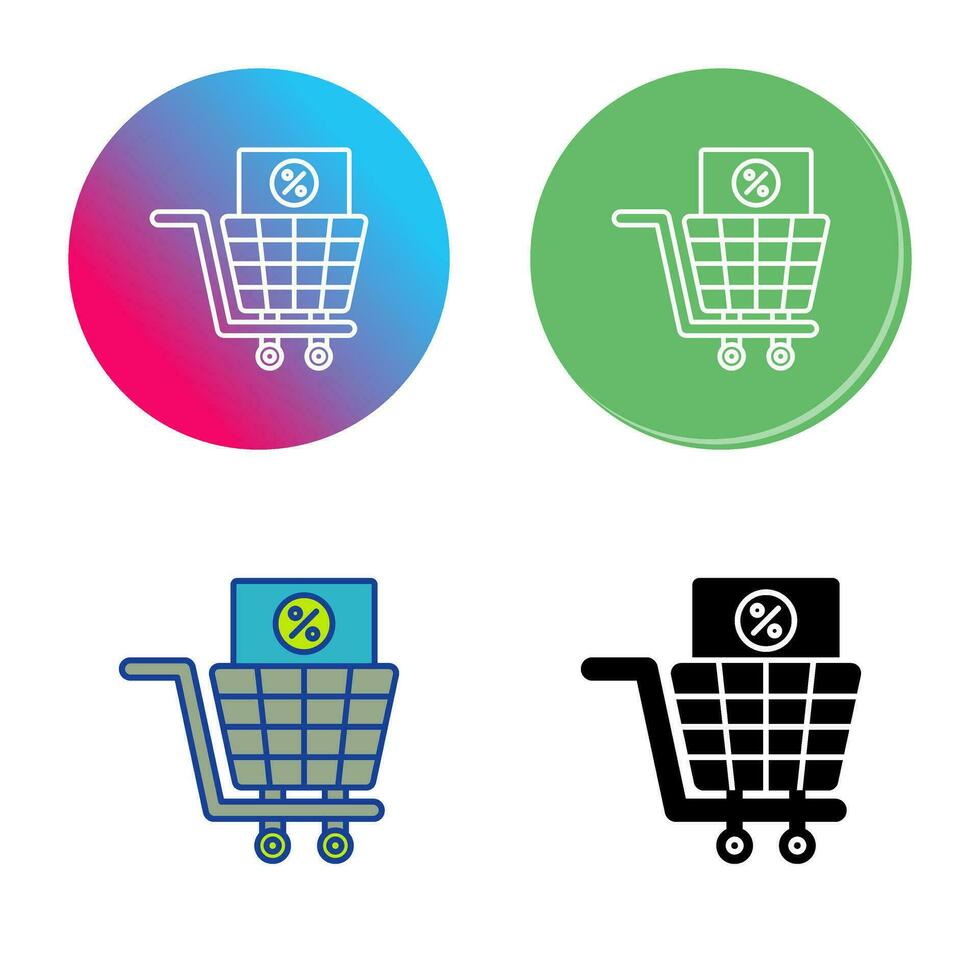 icono de vector de impuesto de compras