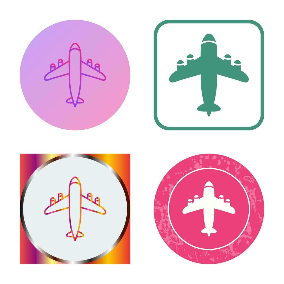 Flying Airplane Vector Icon