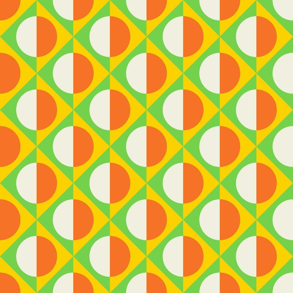 Essential geometric printable seamless pattern with abstract Minimal elegant line form stroke shapes in vibrant colors. Modern simple background in minimalist mid century style vector wall art