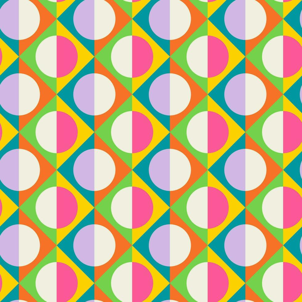 Essential geometric printable seamless pattern with abstract Minimal elegant line form stroke shapes in vibrant colors. Modern simple background in minimalist mid century style vector wall art