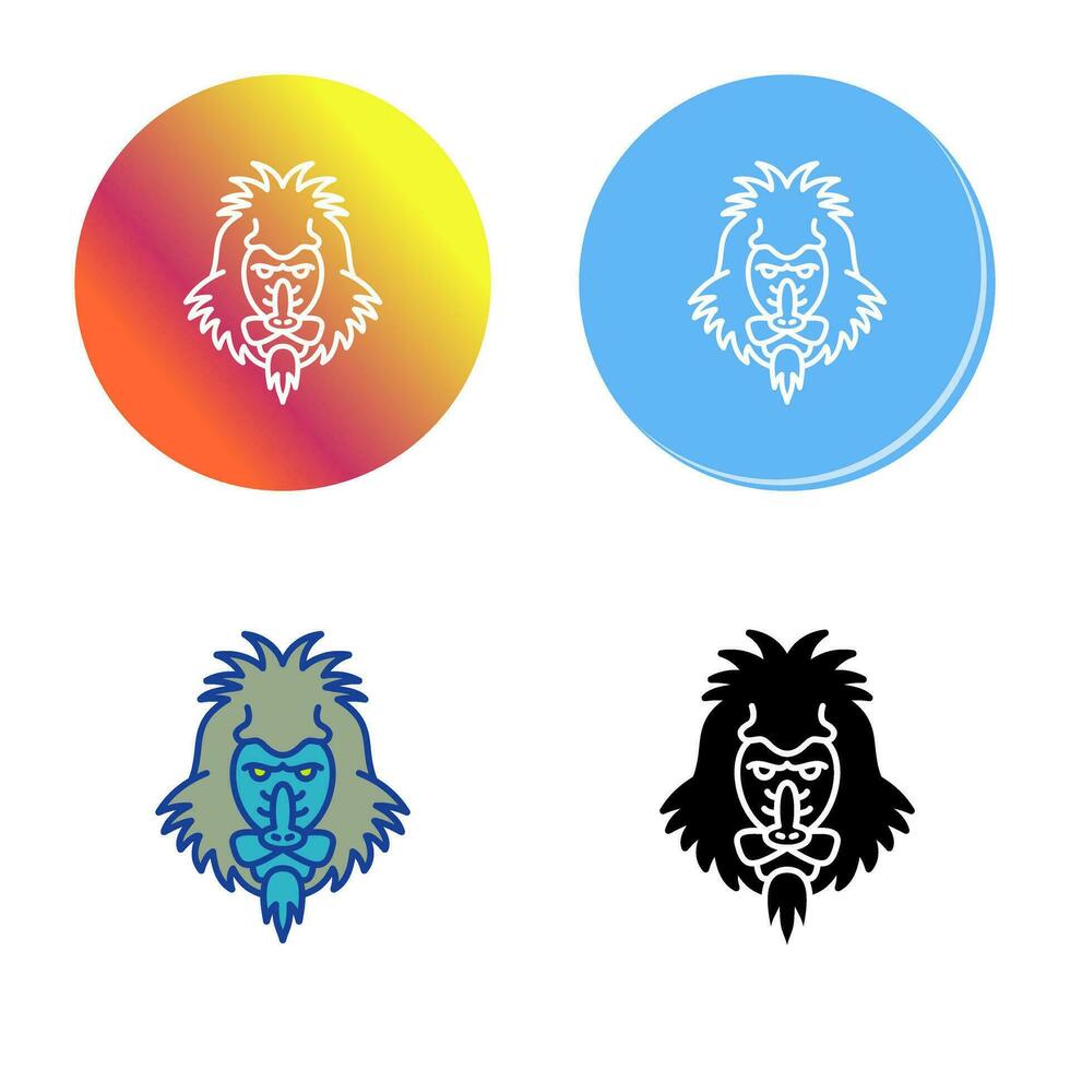 Mandrill Vector Icon