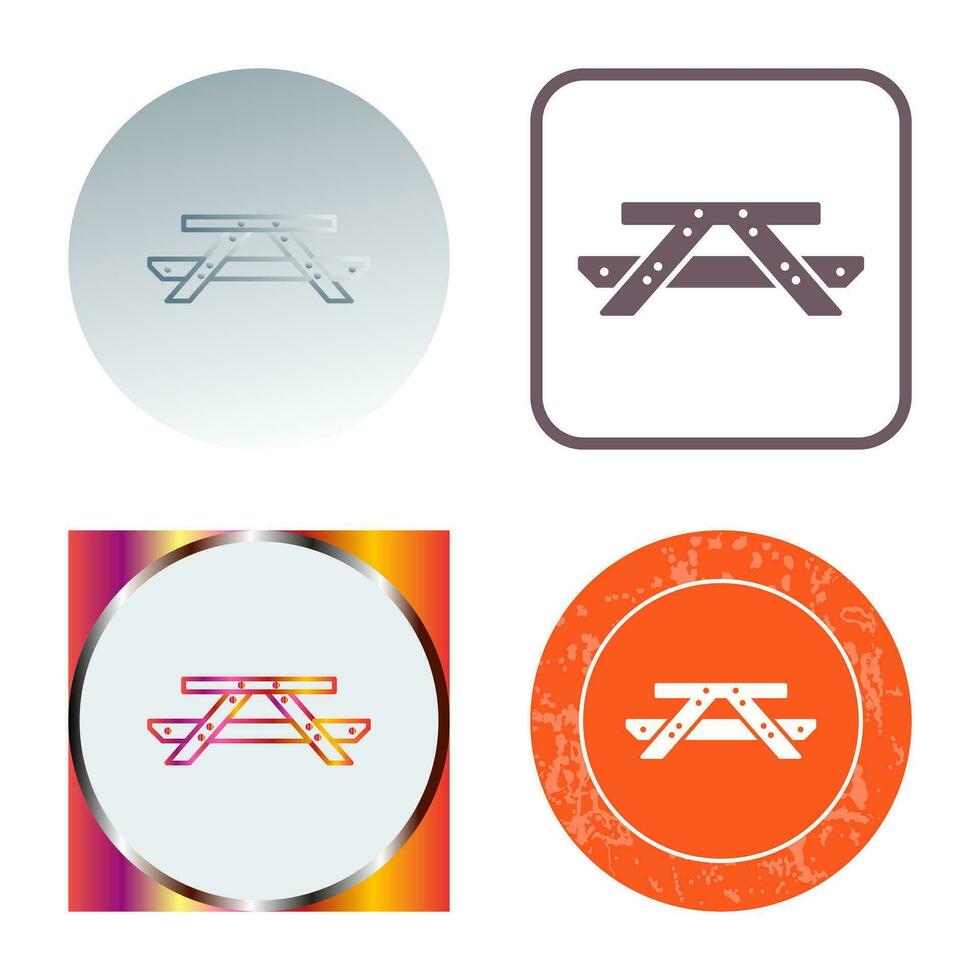 Picnic of Table Vector Icon
