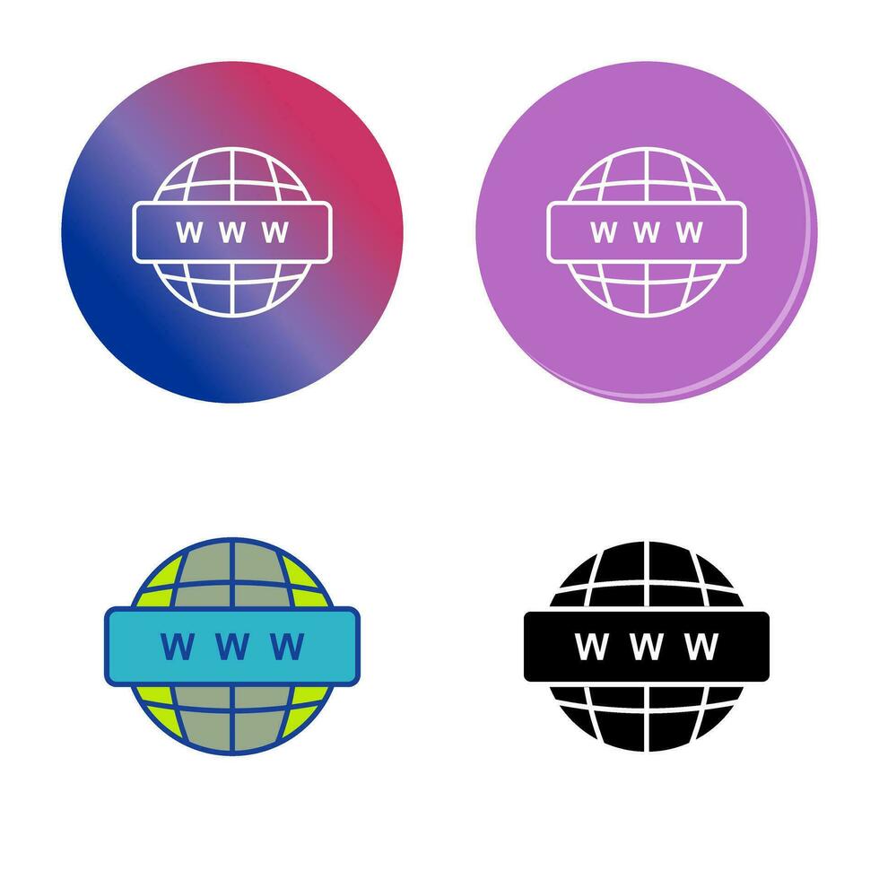 icono de vector de red mundial