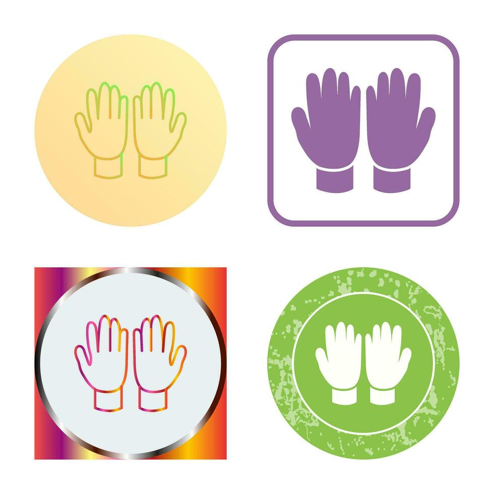 Gardening Gloves Vector Icon
