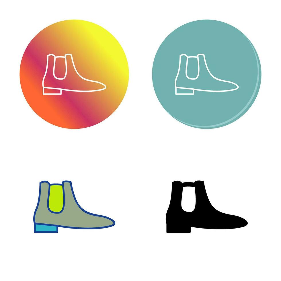 icono de vector de botas de hombre