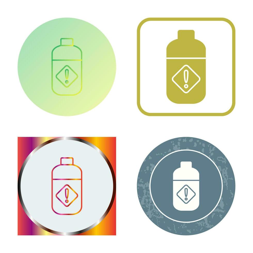 Pesticide Bottle Vector Icon