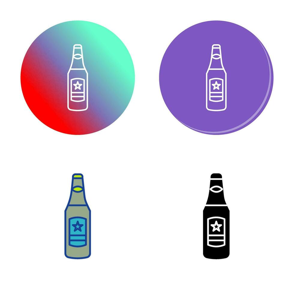 Beer Bottle Vector Icon