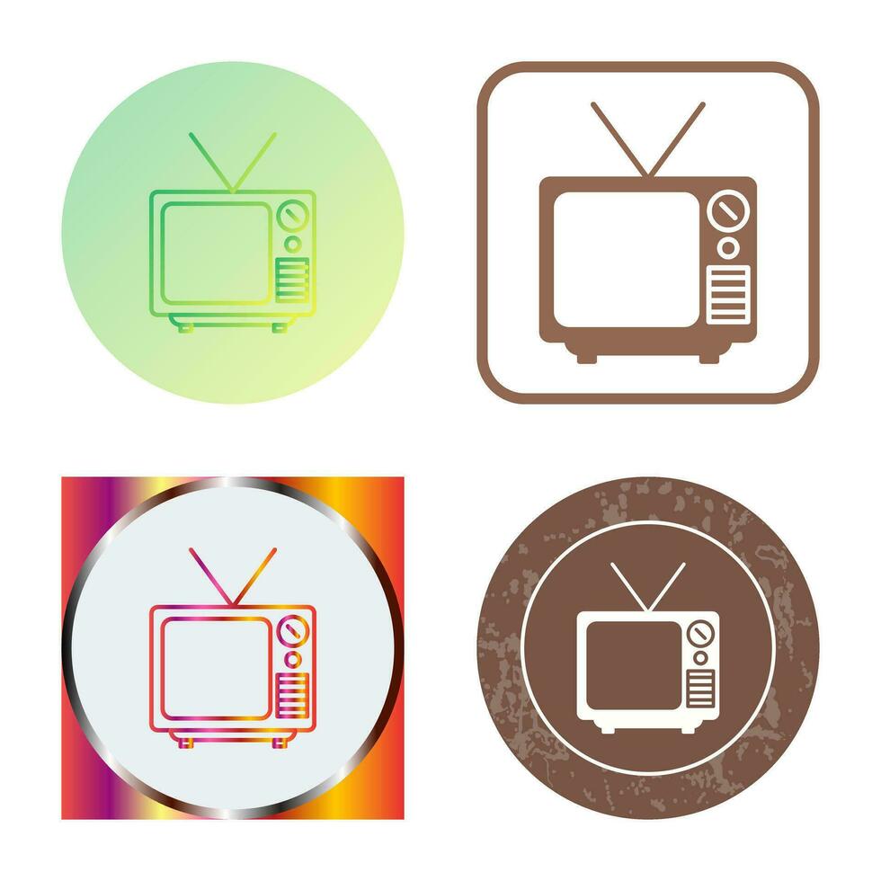 icono de vector de transmisión de televisión