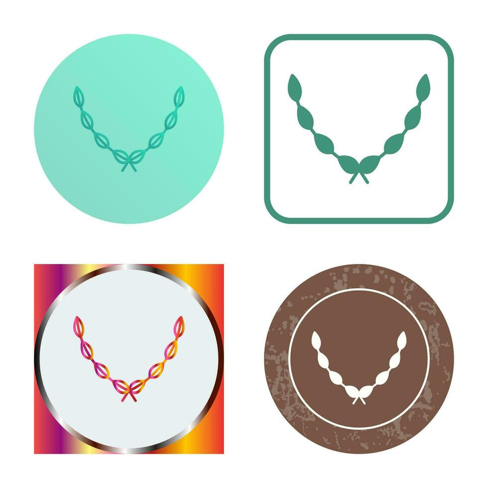 Leaves Wreath Vector Icon