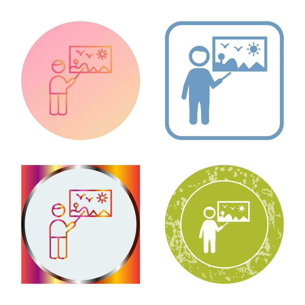 Art Museum Guide Vector Icon