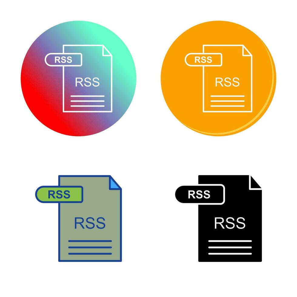 icono de vector de rss