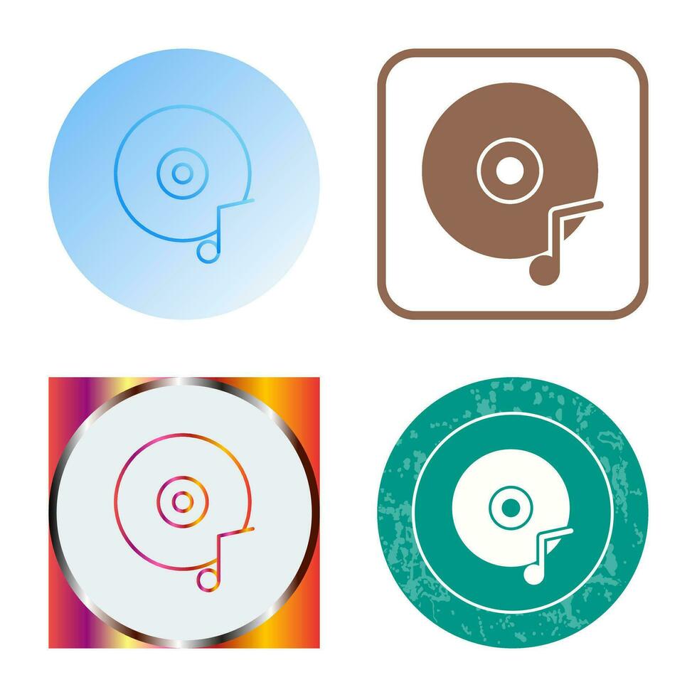 Music CD Vector Icon
