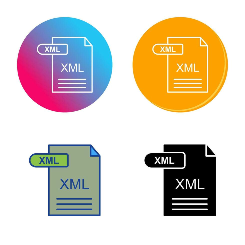 XML Vector Icon