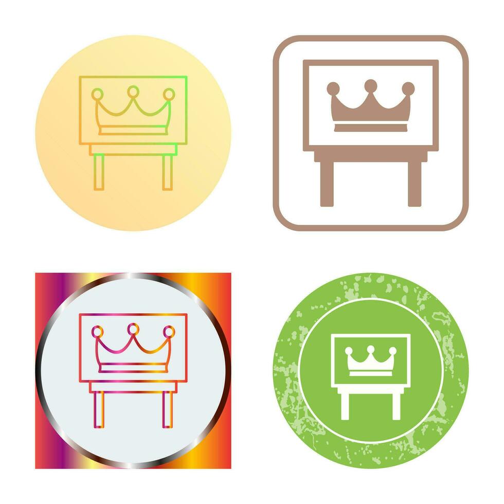 Crown Exhibit Vector Icon