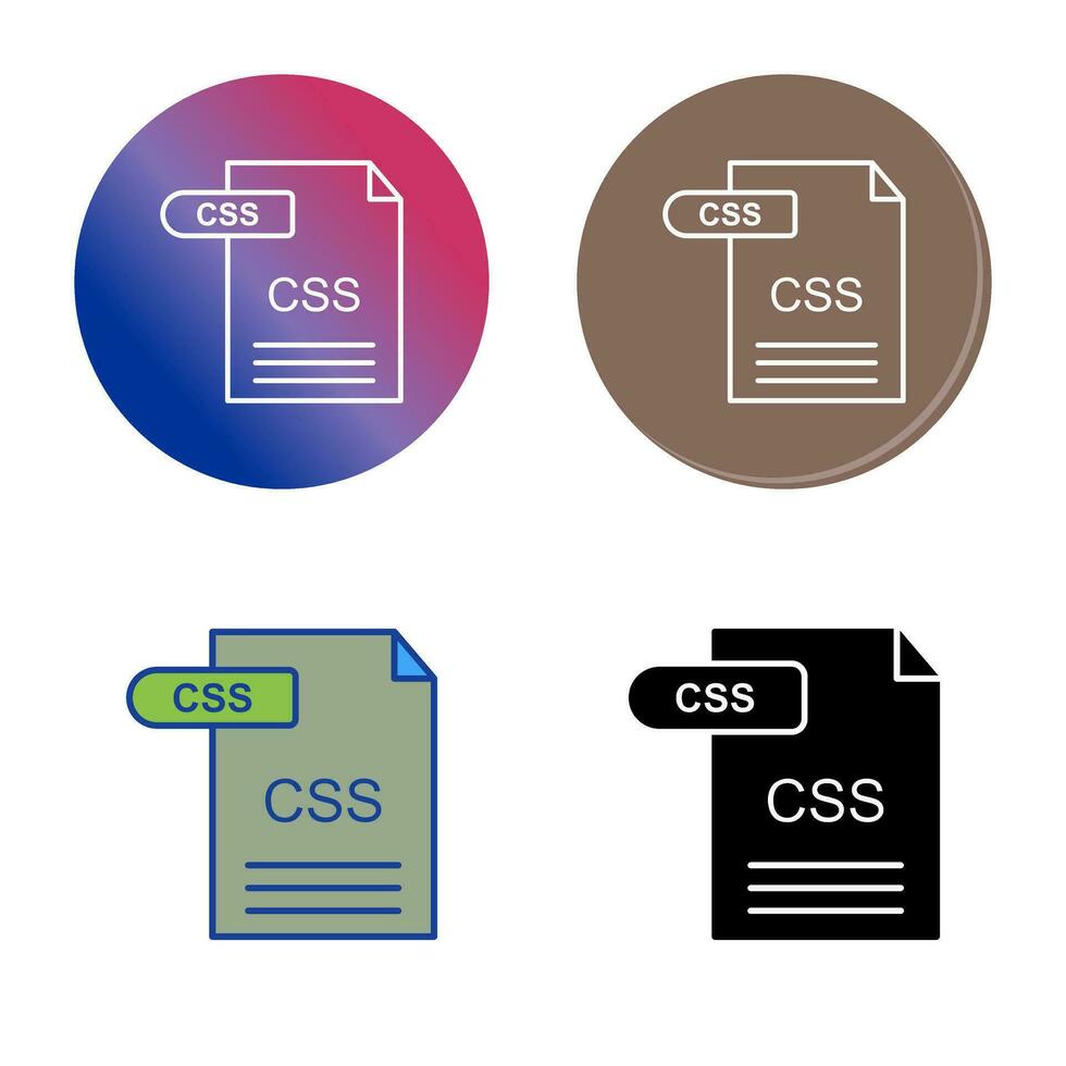 icono de vector de css